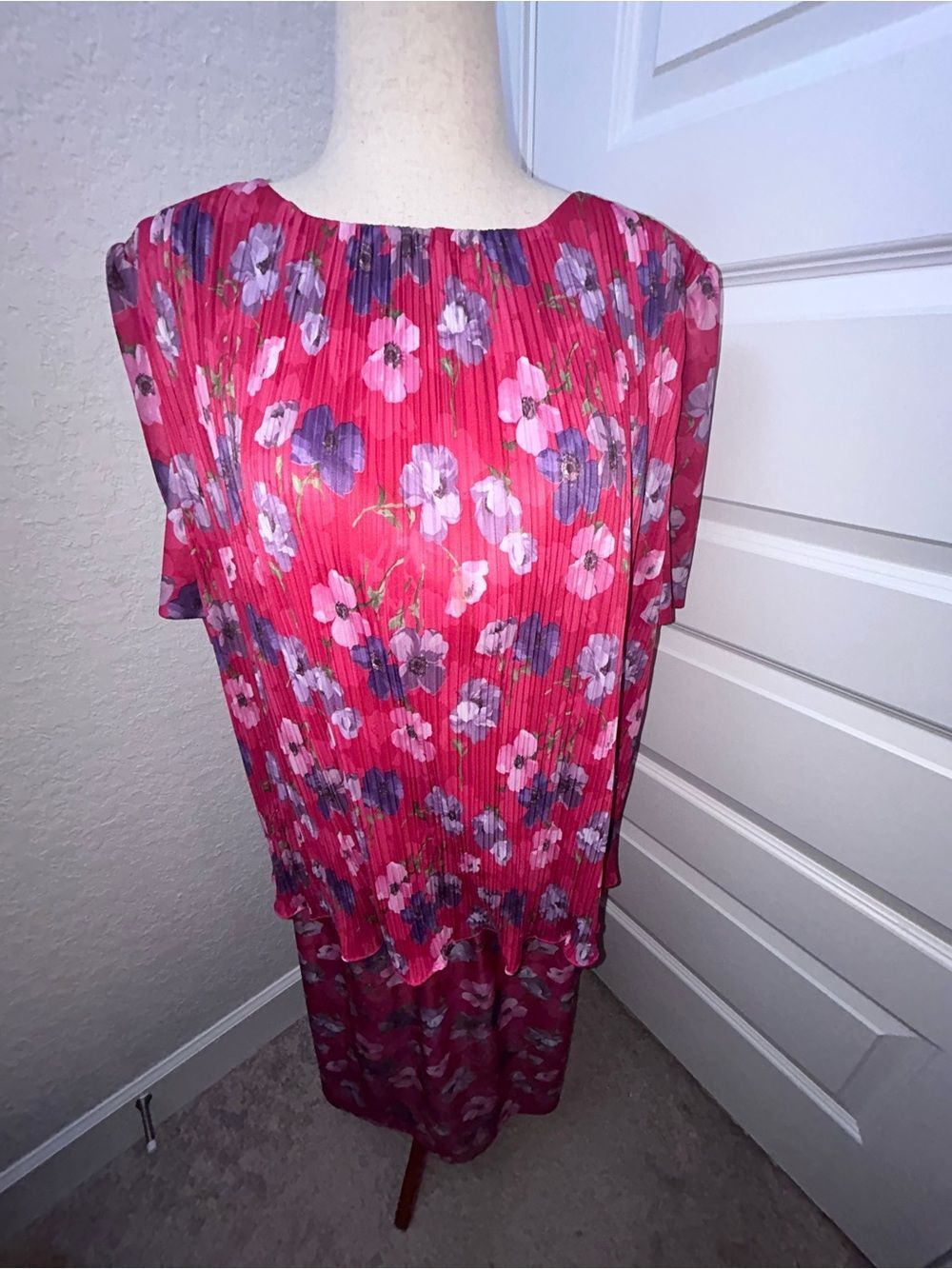 Vintage Blair Floral Print Shirt & Skirt 2Pc. Set
